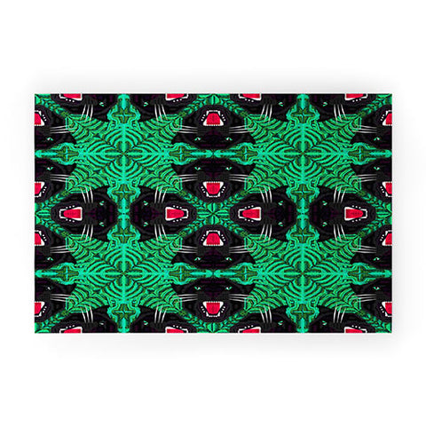 Chobopop Tropical Gothic Pattern Welcome Mat