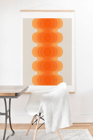 Circa78Designs Echoes Creamsicle Art Print And Hanger