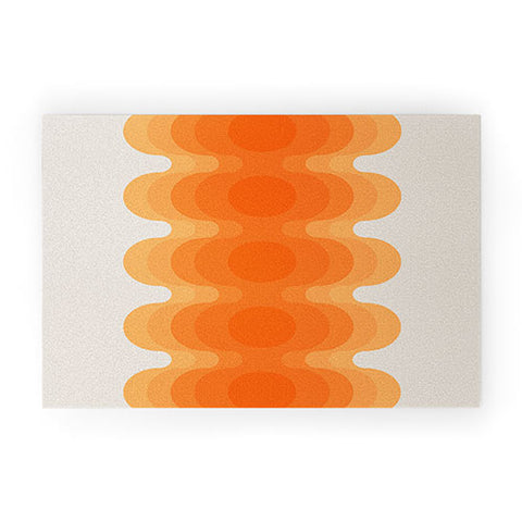 Circa78Designs Echoes Creamsicle Welcome Mat