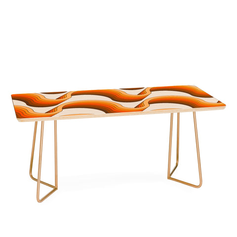 Circa78Designs Golden Ribbons Coffee Table
