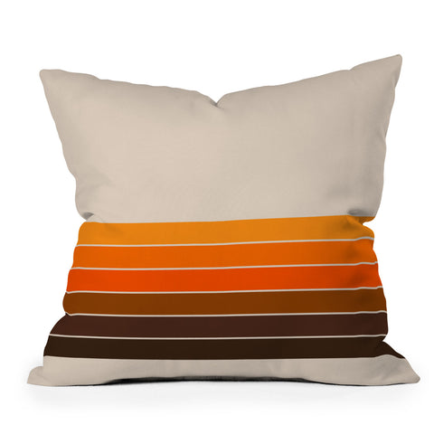 Circa78Designs Golden Spring Stripes Throw Pillow