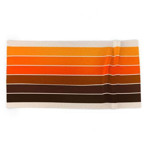 Circa78Designs Golden Spring Stripes Beach Towel