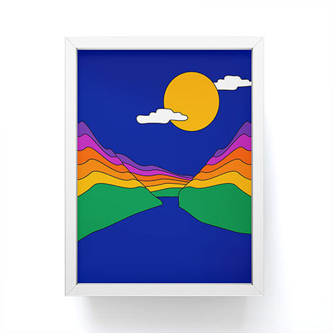 Circa78Designs Rainbow Ravine Framed Mini Art Print