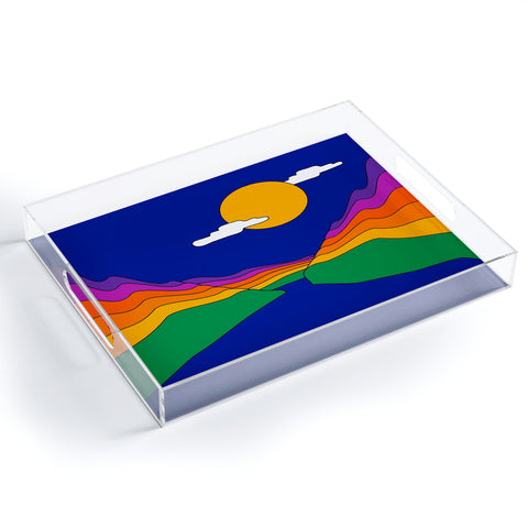 Circa78Designs Rainbow Ravine Acrylic Tray