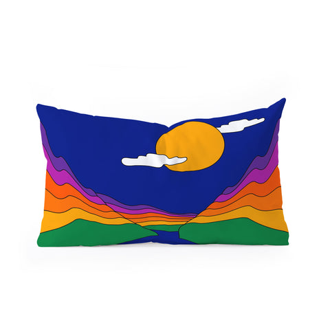 Circa78Designs Rainbow Ravine Oblong Throw Pillow