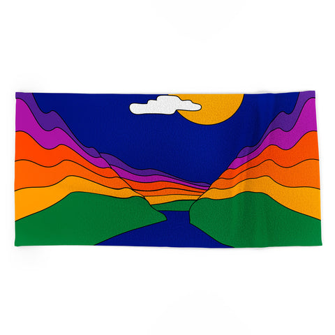 Circa78Designs Rainbow Ravine Beach Towel