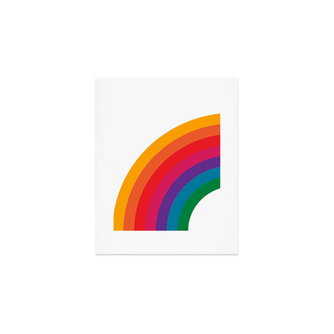 Circa78Designs Retro Bright Rainbow Left Side Art Print