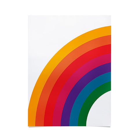 Circa78Designs Retro Bright Rainbow Left Side Poster