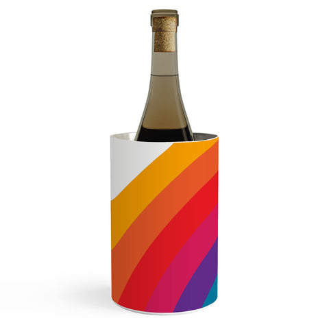 Circa78Designs Retro Bright Rainbow Left Side Wine Chiller