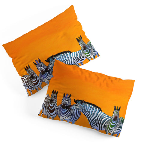 Clara Nilles Candy Stripe Zebras Pillow Shams
