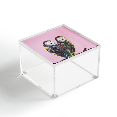 Clara Nilles Chocolate Mint Chip Owls Acrylic Box