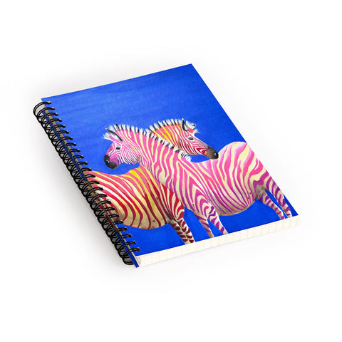 Clara Nilles Diva Zebras On Royal Sapphire Spiral Notebook