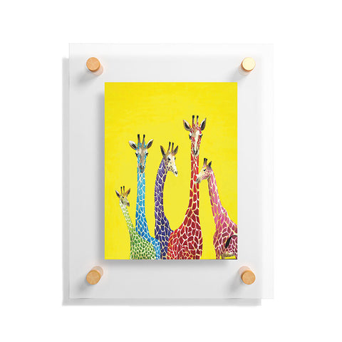 Clara Nilles Jellybean Giraffes Floating Acrylic Print