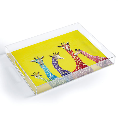 Clara Nilles Jellybean Giraffes Acrylic Tray