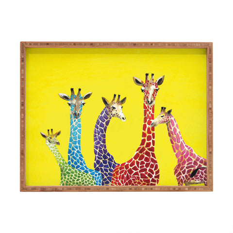 Clara Nilles Jellybean Giraffes Rectangular Tray