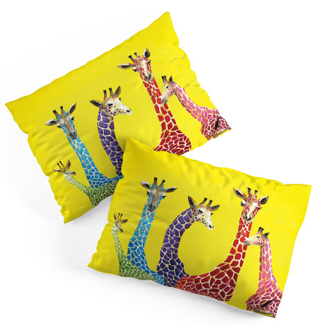 Clara Nilles Jellybean Giraffes Pillow Shams