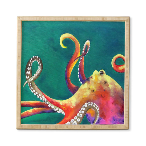 Clara Nilles Mardi Gras Octopus Framed Wall Art