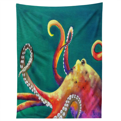 Clara Nilles Mardi Gras Octopus Tapestry