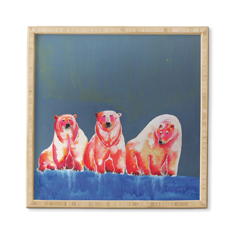 Clara Nilles Polarbear Blush Framed Wall Art