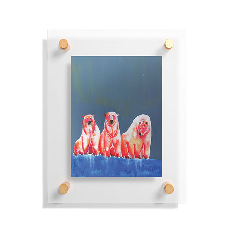 Clara Nilles Polarbear Blush Floating Acrylic Print