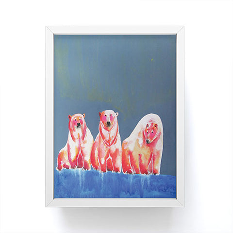 Clara Nilles Polarbear Blush Framed Mini Art Print