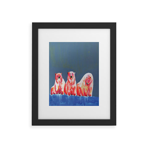Clara Nilles Polarbear Blush Framed Art Print