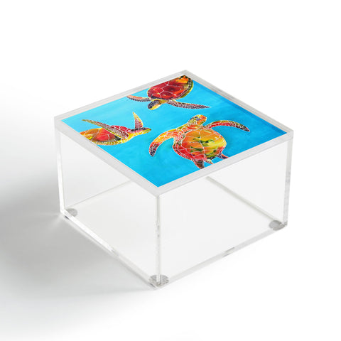 Clara Nilles Tie Dye Sea Turtles Acrylic Box