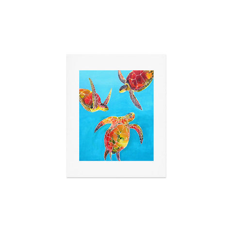 Clara Nilles Tie Dye Sea Turtles Art Print