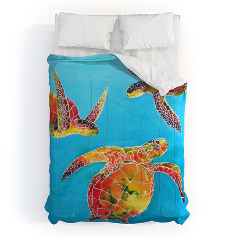 Clara Nilles Tie Dye Sea Turtles Comforter