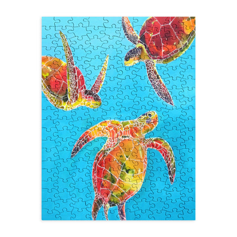 Clara Nilles Tie Dye Sea Turtles Puzzle