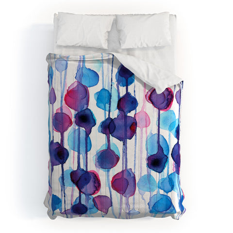 CMYKaren Abstract Watercolor Comforter