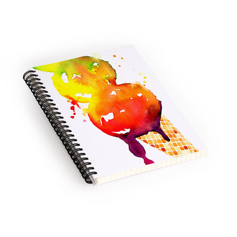 CMYKaren Ice Cream 1 Spiral Notebook
