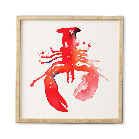 CMYKaren Lobster Framed Wall Art