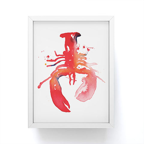 CMYKaren Lobster Framed Mini Art Print