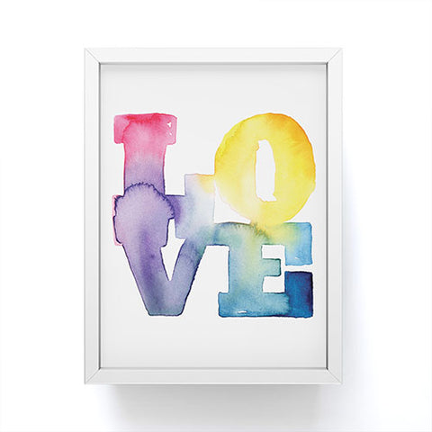 CMYKaren Love 4 Framed Mini Art Print