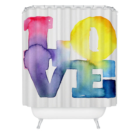 CMYKaren Love 4 Shower Curtain