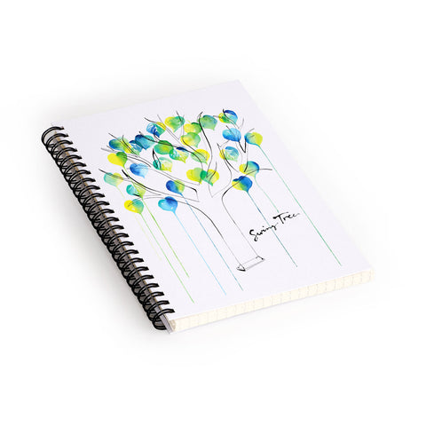 CMYKaren Swing Tree Spiral Notebook