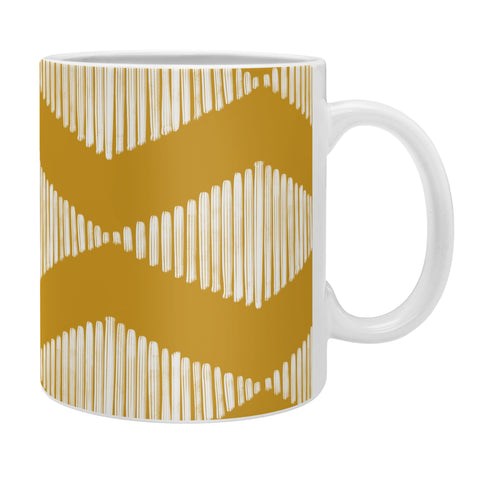 CoastL Studio Acoustic Wave Mustard Coffee Mug