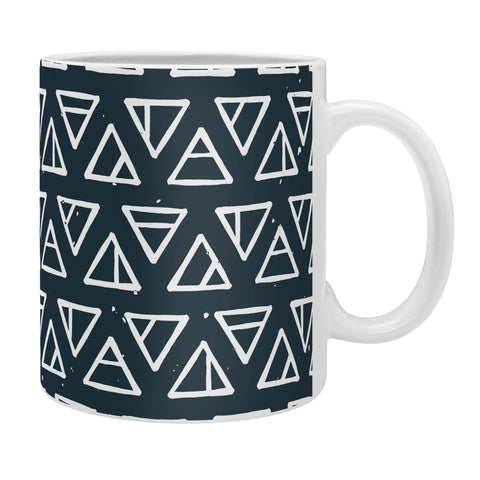 CoastL Studio Alchemical Triangles Navy Coffee Mug
