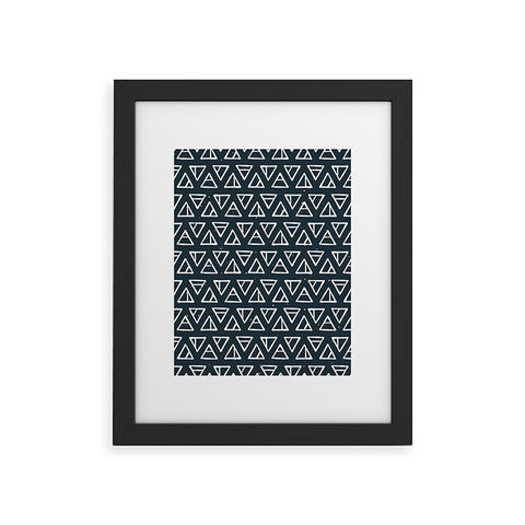 CoastL Studio Alchemical Triangles Navy Framed Art Print