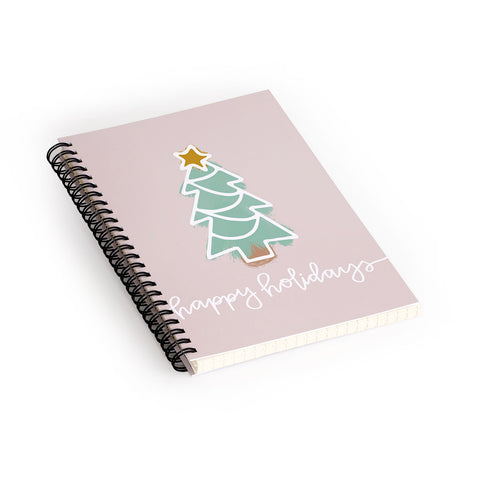 CoastL Studio CoastlL Christmas Light Blush Spiral Notebook