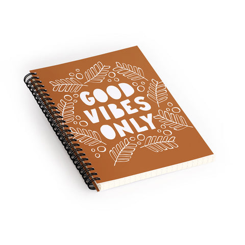 CoastL Studio Good Vibes Only Copper Spiral Notebook