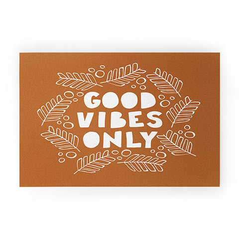 CoastL Studio Good Vibes Only Copper Welcome Mat