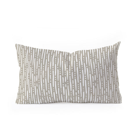 CoastL Studio Line Up in Sand Oblong Throw Pillow