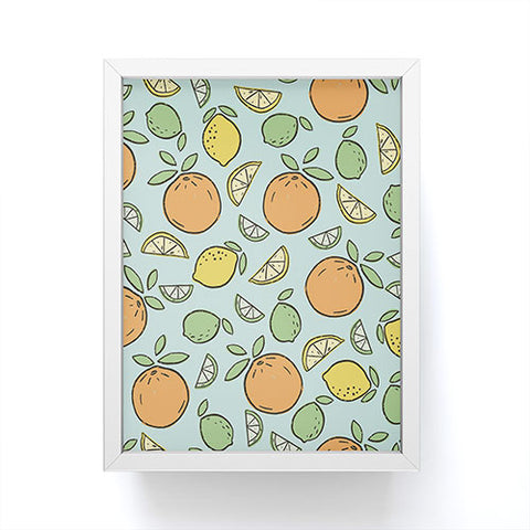 CoastL Studio Summer Citrus Framed Mini Art Print