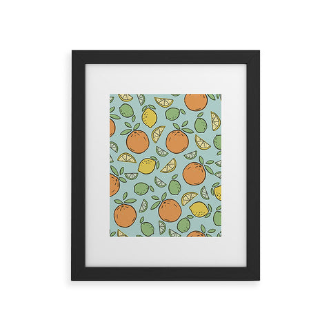 CoastL Studio Summer Citrus Framed Art Print