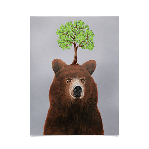 Coco de Paris A brown bear with a tree Poster