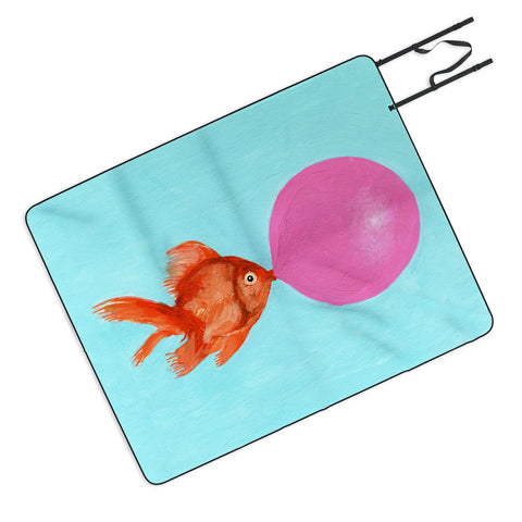 Coco de Paris A bubblegum goldfish Picnic Blanket