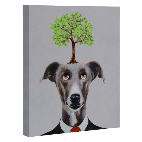 Coco de Paris A greyhound with a tree Art Canvas