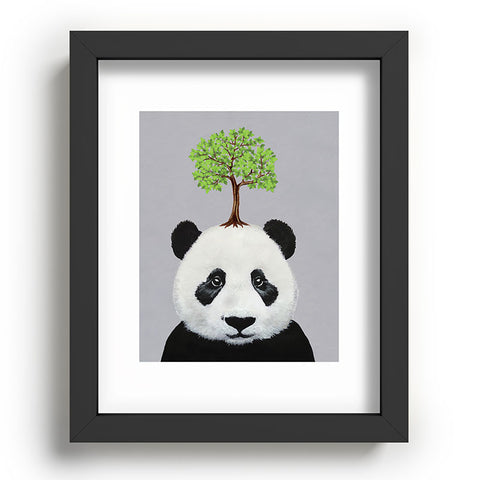 Coco de Paris A Panda with a tree Recessed Framing Rectangle